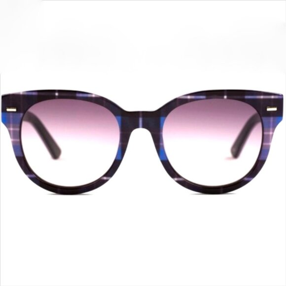 Equipment Lana Plaid Print Sunglasses